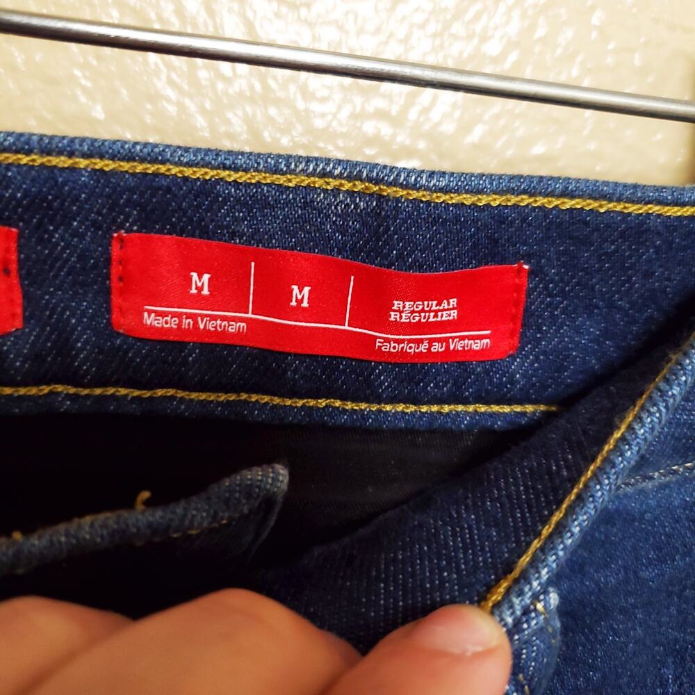SPANX Denim SPANXshape Authentic 360 Wide Leg Dark Wash Jeans - Picture 4 of 12